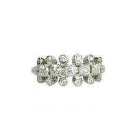 art deco oec diamond platinum band