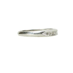 Vintage Platinum and Diamond Wedding Band