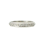 Vintage Platinum and Diamond Wedding Band