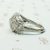 Edwardian Platinum Diamond Bombé Beauty