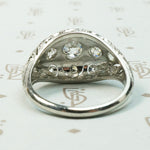 Edwardian Platinum Diamond Bombé Beauty