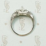 Edwardian Platinum Diamond Bombé Beauty
