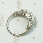 Edwardian Platinum Diamond Bombé Beauty