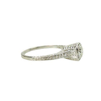 Vintage Edwardian Platinum Filigree Diamond Solitaire