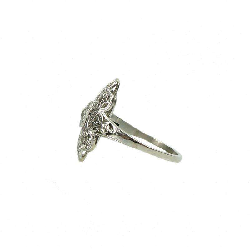 Vintage Edwardian Platinum and Diamond Ring