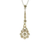 Stunning Platinum and Diamond Edwardian Drop Pendant