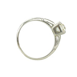 The Perfect Platinum Vintage Solitaire - Gem Set Love
