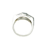 Impressive Platinum Diamond Retro Ring - Gem Set Love