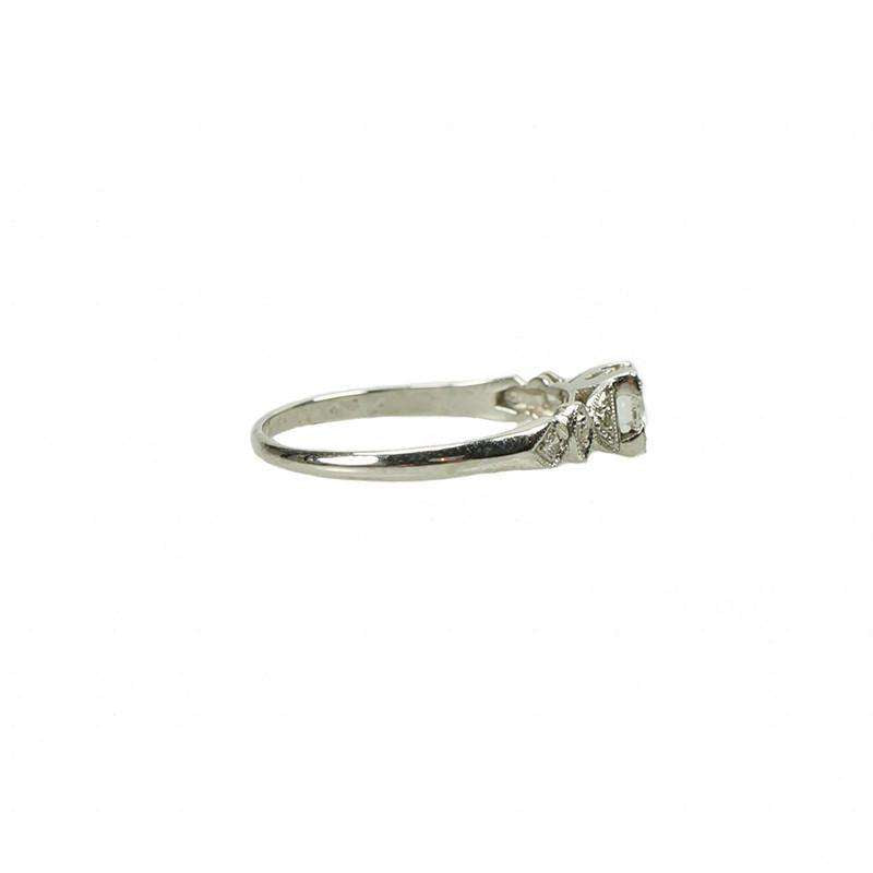 Platinum and Diamond Vintage Engagement ring