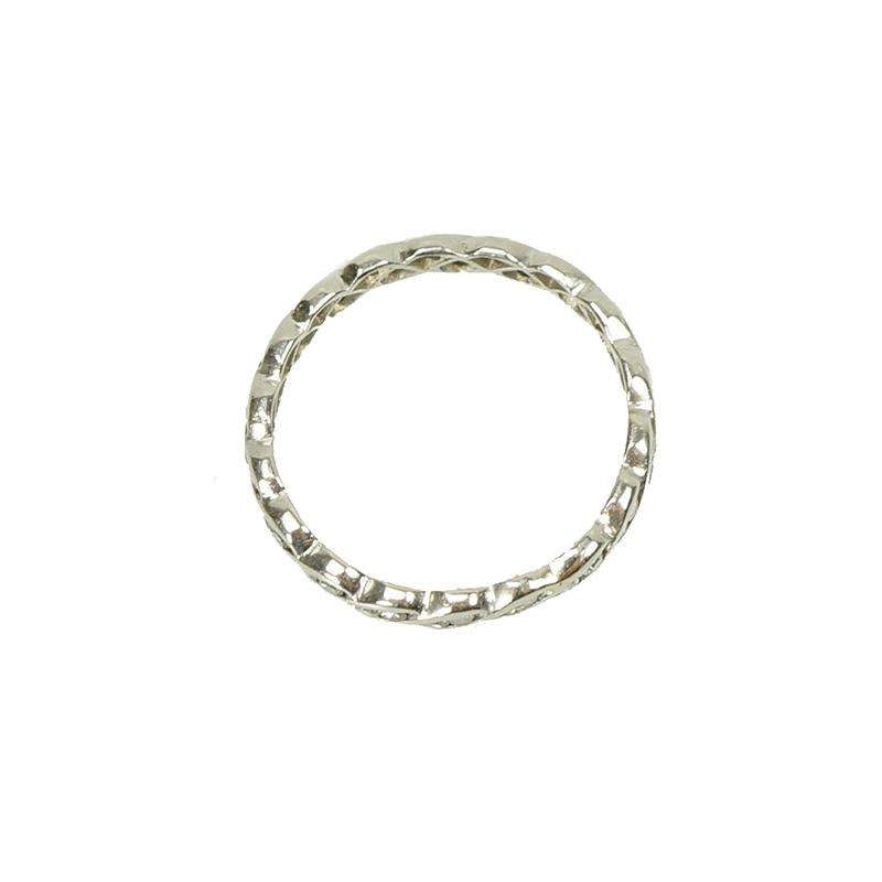 Vintage Platinum and Diamond Eternity Band