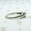 Timeless Transitional Cut Diamond Platinum Engagement Ring