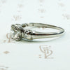 Timeless Transitional Cut Diamond Platinum Engagement Ring