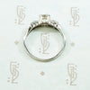 Timeless Transitional Cut Diamond Platinum Engagement Ring