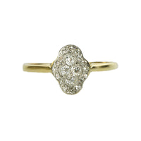 Old European Diamond Cluster Vintage Engagement Ring - Gem Set Love