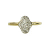 Old European Diamond Cluster Vintage Engagement Ring - Gem Set Love