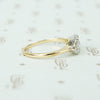 Delightful Platinum on Gold OEC Diamond Cluster Ring