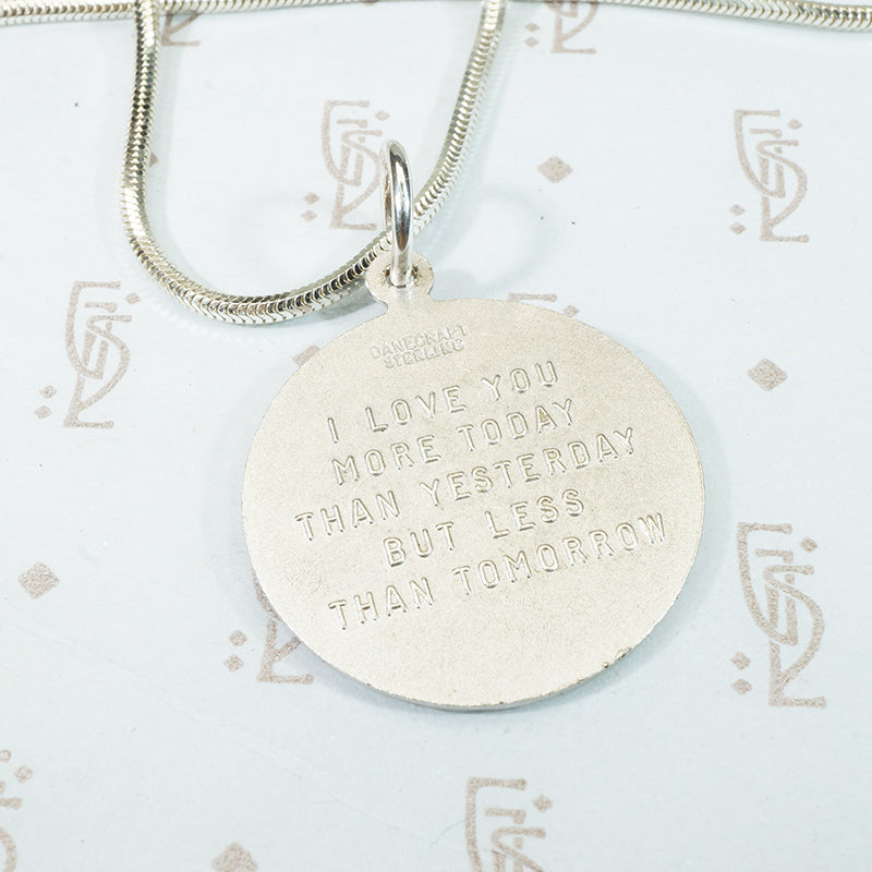 Plus Qui'heir Love Medallion in Sterling