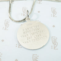 Plus Qui'heir Love Medallion in Sterling