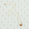 antique micro mosaic glass dog pendant in recycled gold