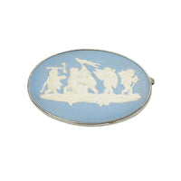 Vintage Wedgewood Cameo Brooch in a Sterling Frame