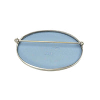 Vintage Wedgewood Cameo Brooch in a Sterling Frame