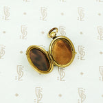 Regal Small Oval Gold Pocket Watch Locket