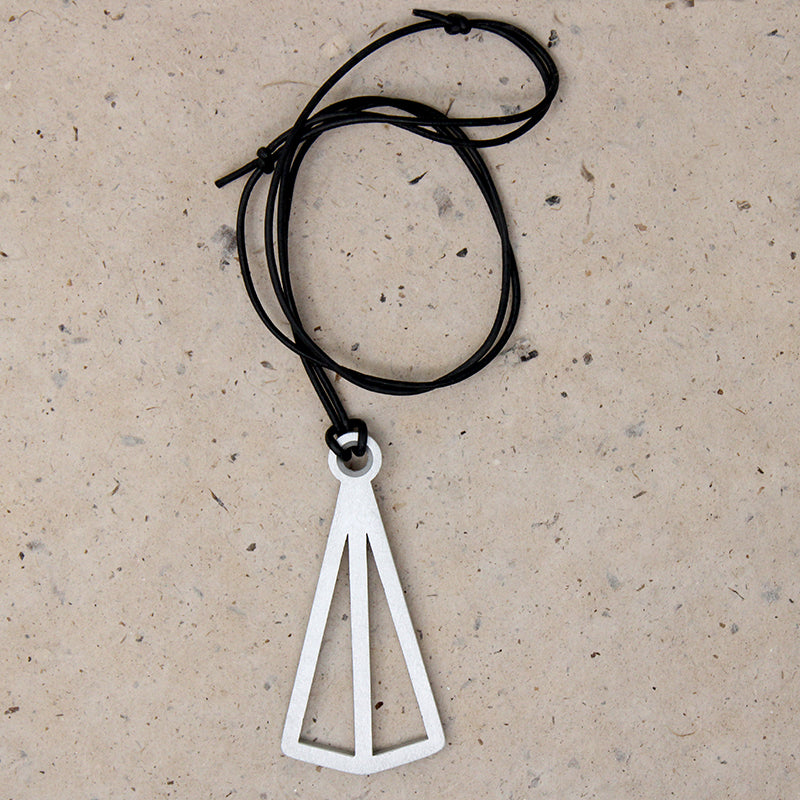 The Pyramid Pendant in Aluminum 