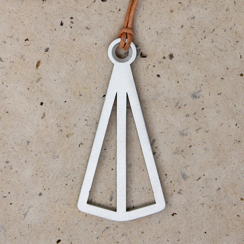 The Pyramid Pendant in Aluminum 