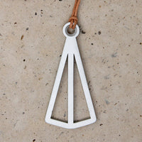 The Pyramid Pendant in Aluminum 