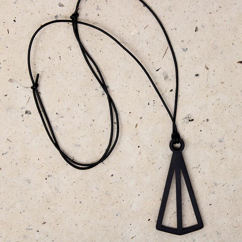 The Pyramid Pendant in Black Aluminum from Base ModernThe Pyramid Pendant in Black Aluminum from Base Modern