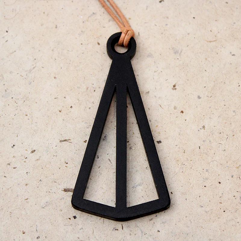 The Pyramid Pendant in Black Aluminum 