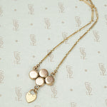 The Rose Gold Pyrite Heart Lock Necklace