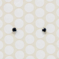 Wee Midnight Blue Sapphire Studs by 720