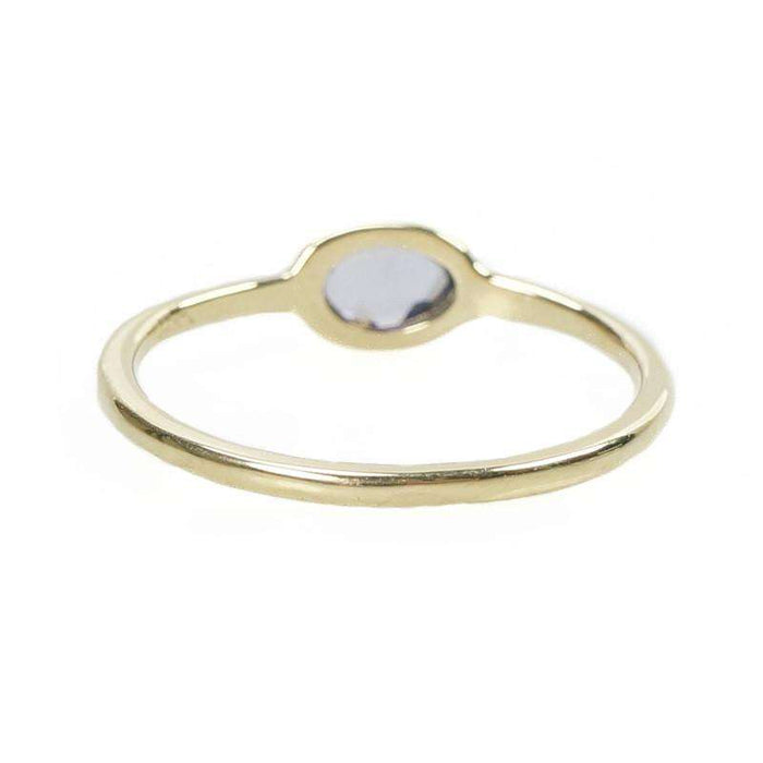 Rose Cut Violet Sapphire set in 14k Yellow Recycled Gold by 720