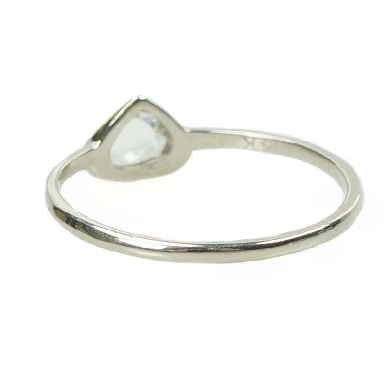 Triangular Table Cut Diamond set in White Gold by 720
