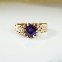 Regal Amethyst Recycled Gold Ring by 720