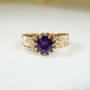 Regal Amethyst Recycled Gold Ring by 720