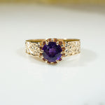 Regal Amethyst Recycled Gold Ring by 720