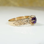 Regal Amethyst Recycled Gold Ring by 720