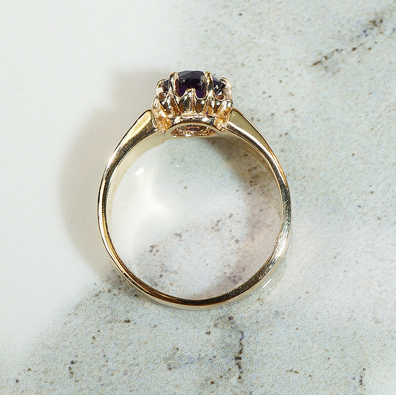 Regal Amethyst Recycled Gold Ring by 720