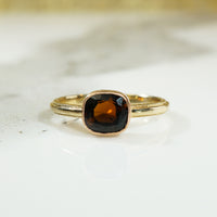 Golden Brown Tourmaline Recycled Gold Ring by 720