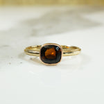Golden Brown Tourmaline Recycled Gold Ring by 720