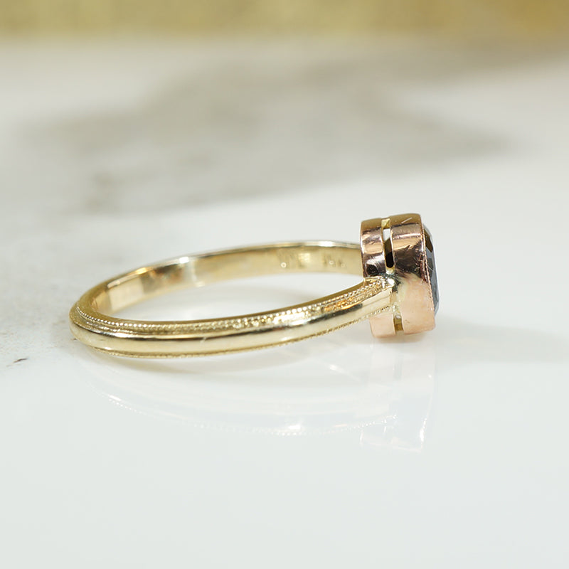Golden Brown Tourmaline Recycled Gold Ring by 720