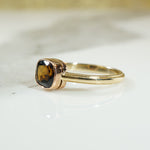 Golden Brown Tourmaline Recycled Gold Ring by 720