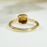 Golden Brown Tourmaline Recycled Gold Ring by 720