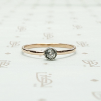 Orbit Delicate Bezel Set Diamond Solitaire