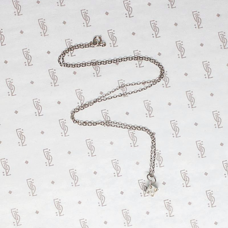 Tiny Six-Sided Die Pendant in Recycled Silver