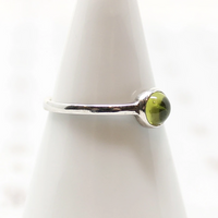 Verdant Vintage Peridot in Silver Ring by 720