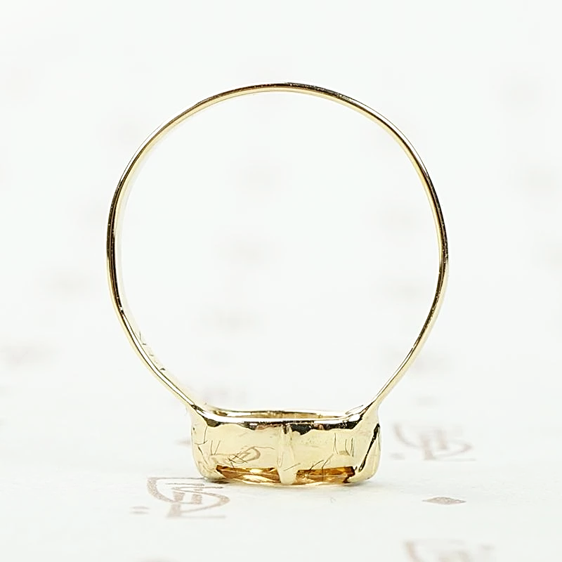 Cut Back Collet Imperial Topaz Marquis Solitaire Ring