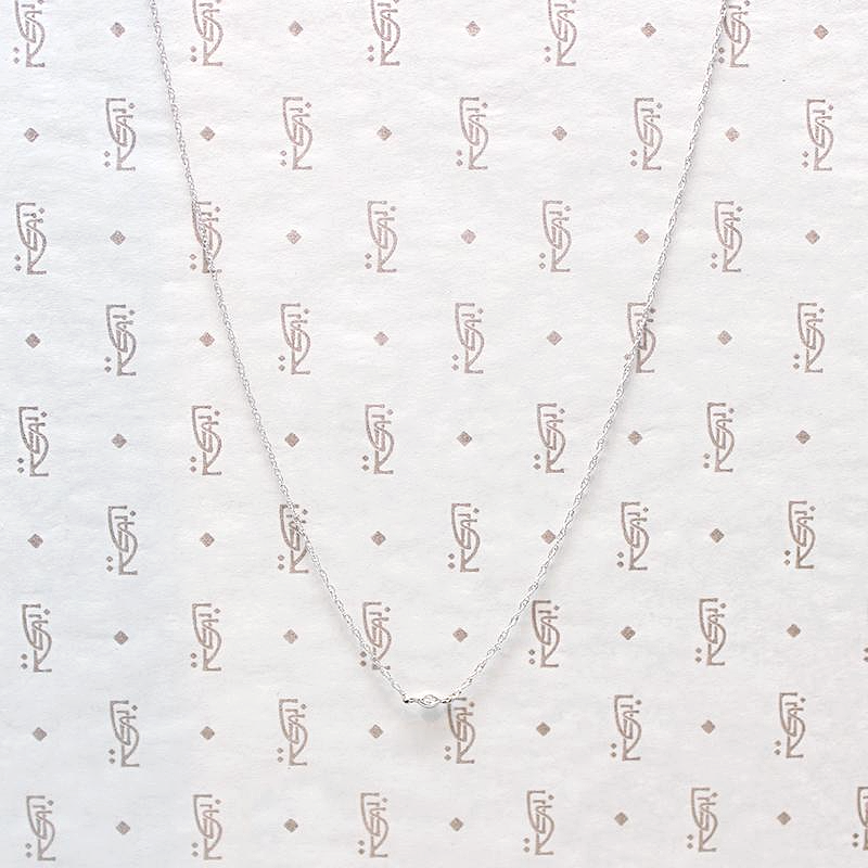 Ultra Dainty Marquis Diamond Link Necklace